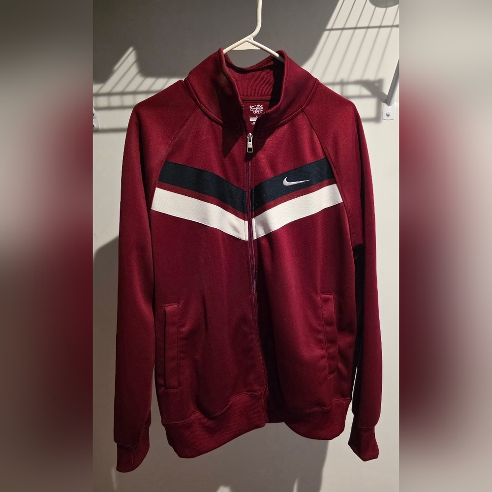 Nike Men's Burgundy Track Jacket